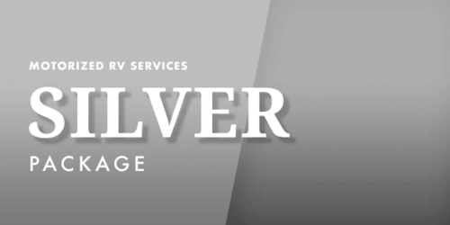 silver motorized RV services package
