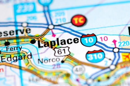 Discover Top Attractions near LaPlace or Kenner, LA. Image of Laplace, Louisiana, USA on a map.
